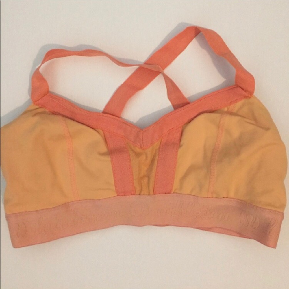 Lululemon sports bra peach